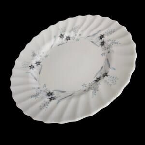 Royal Doulton Mille Fleur Bread Plates Set of 4 Blue Floral England